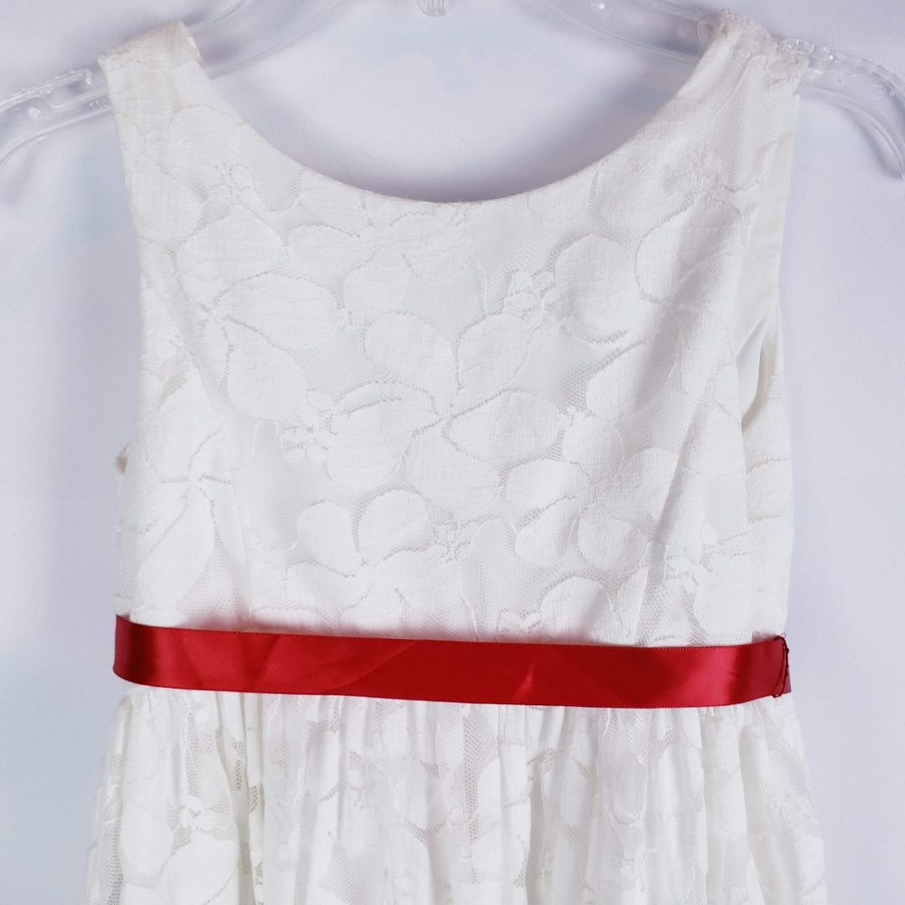 David's Bridal Flower Girl / Communion Lace Dress - Picture 3 of 8